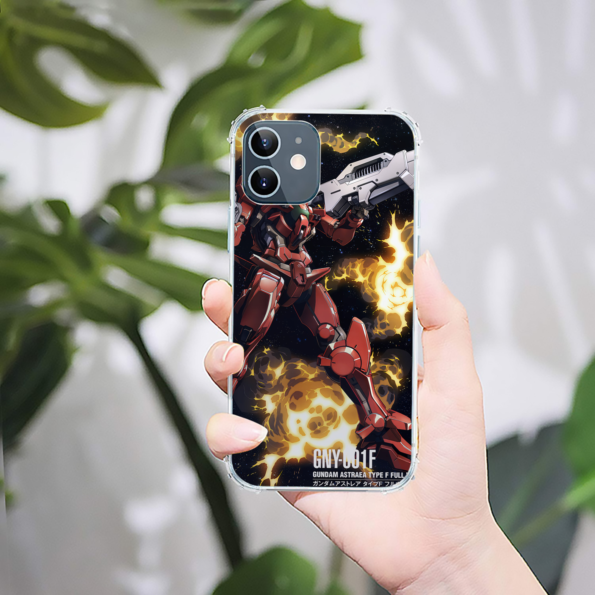 （画像用） 機動戦士ガンダム Mobile Suit Gundam 【iPhone 12シリーズ対応】透明スマホケース（クリアソフトケース）
